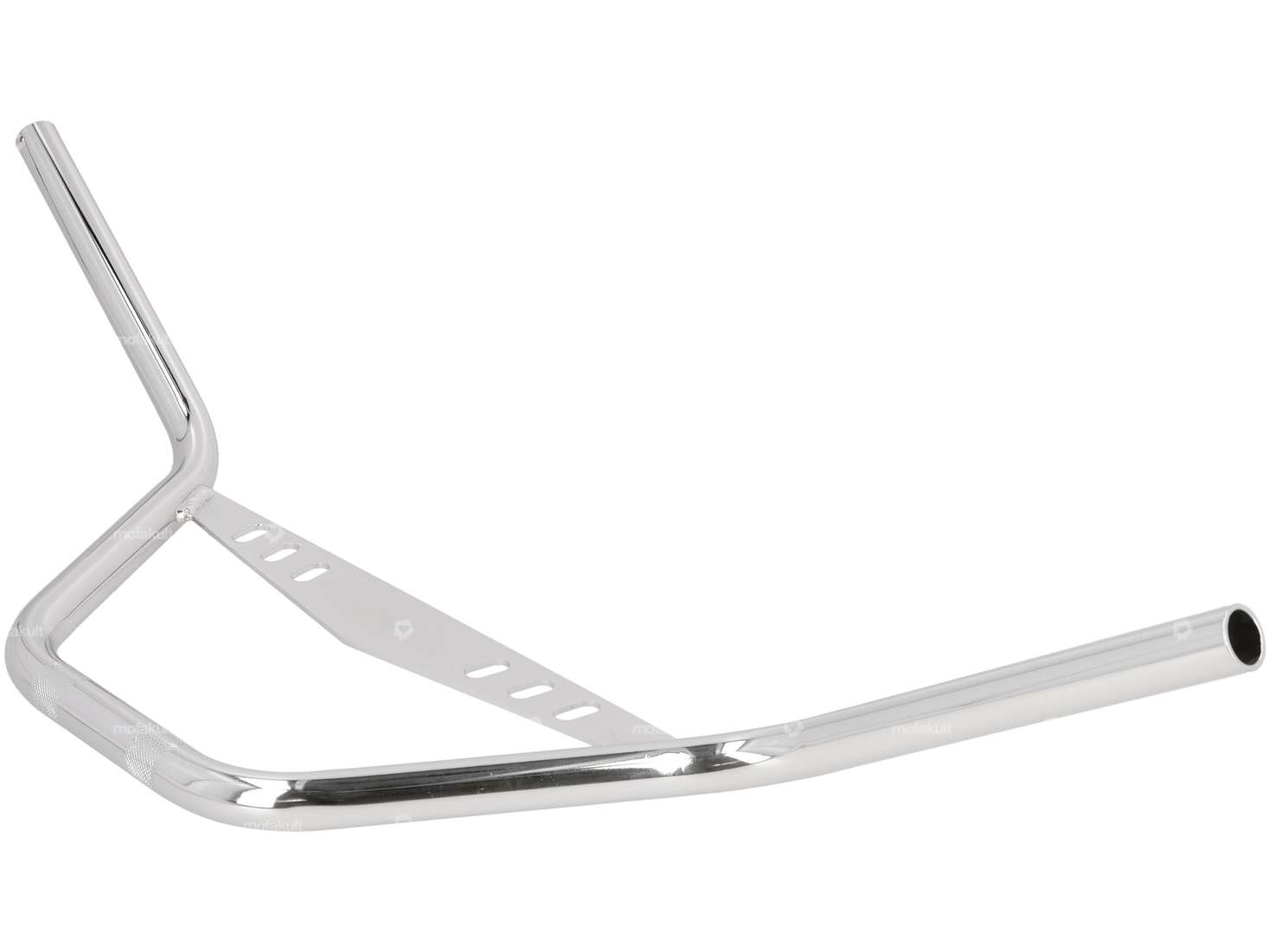 Handlebar fork plate 20 cm curved with chrome plate Carousel Image 2