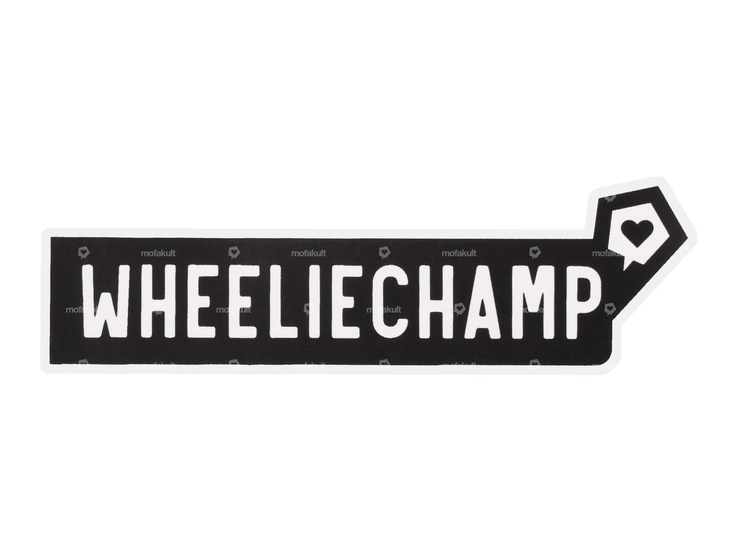mk-Merch sticker "WHEELIECHAMP" 25 x 100 mm Carousel Image 1