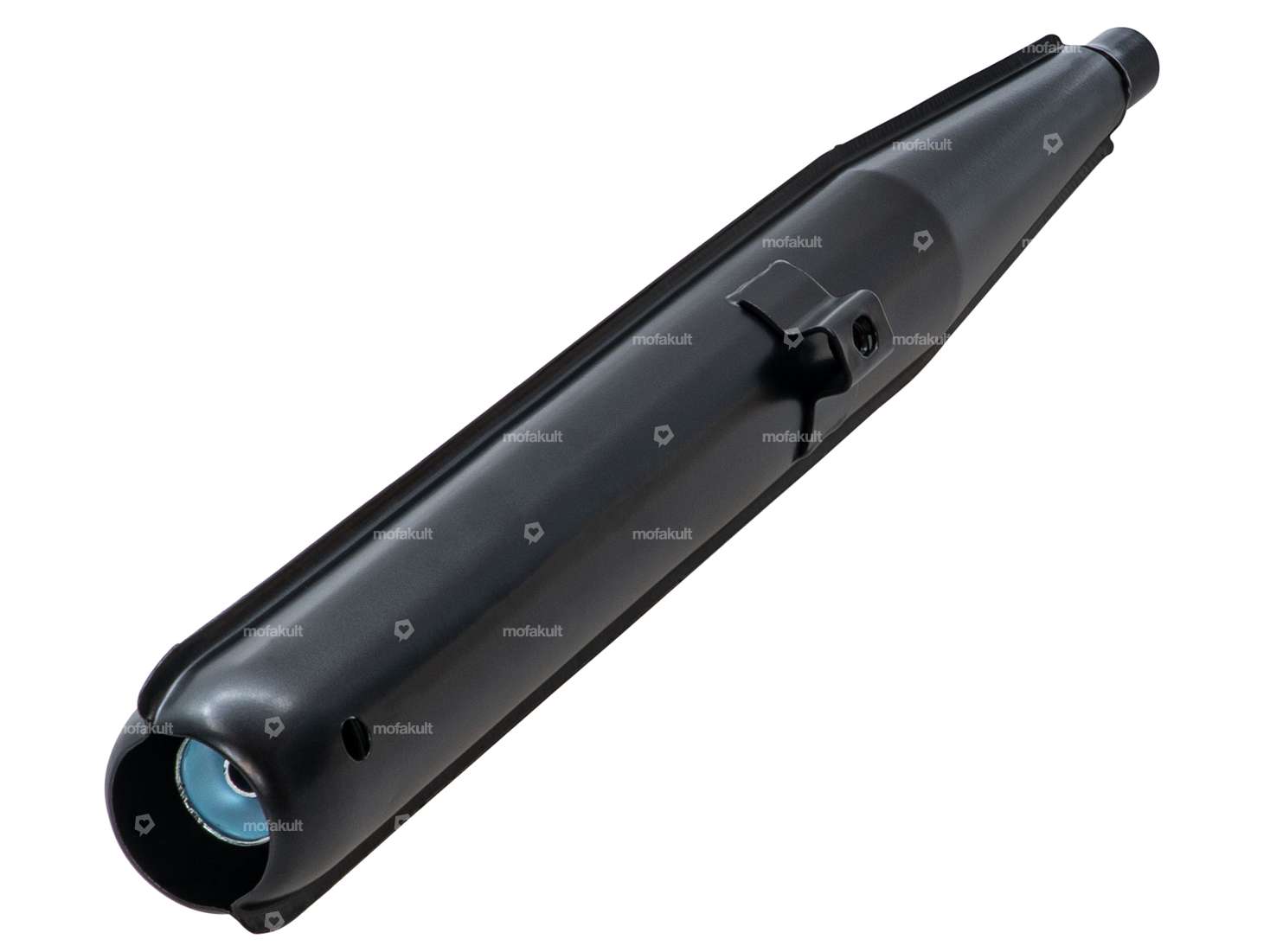 Rear silencer Ø 22 / 60 mm black Carousel Image 2