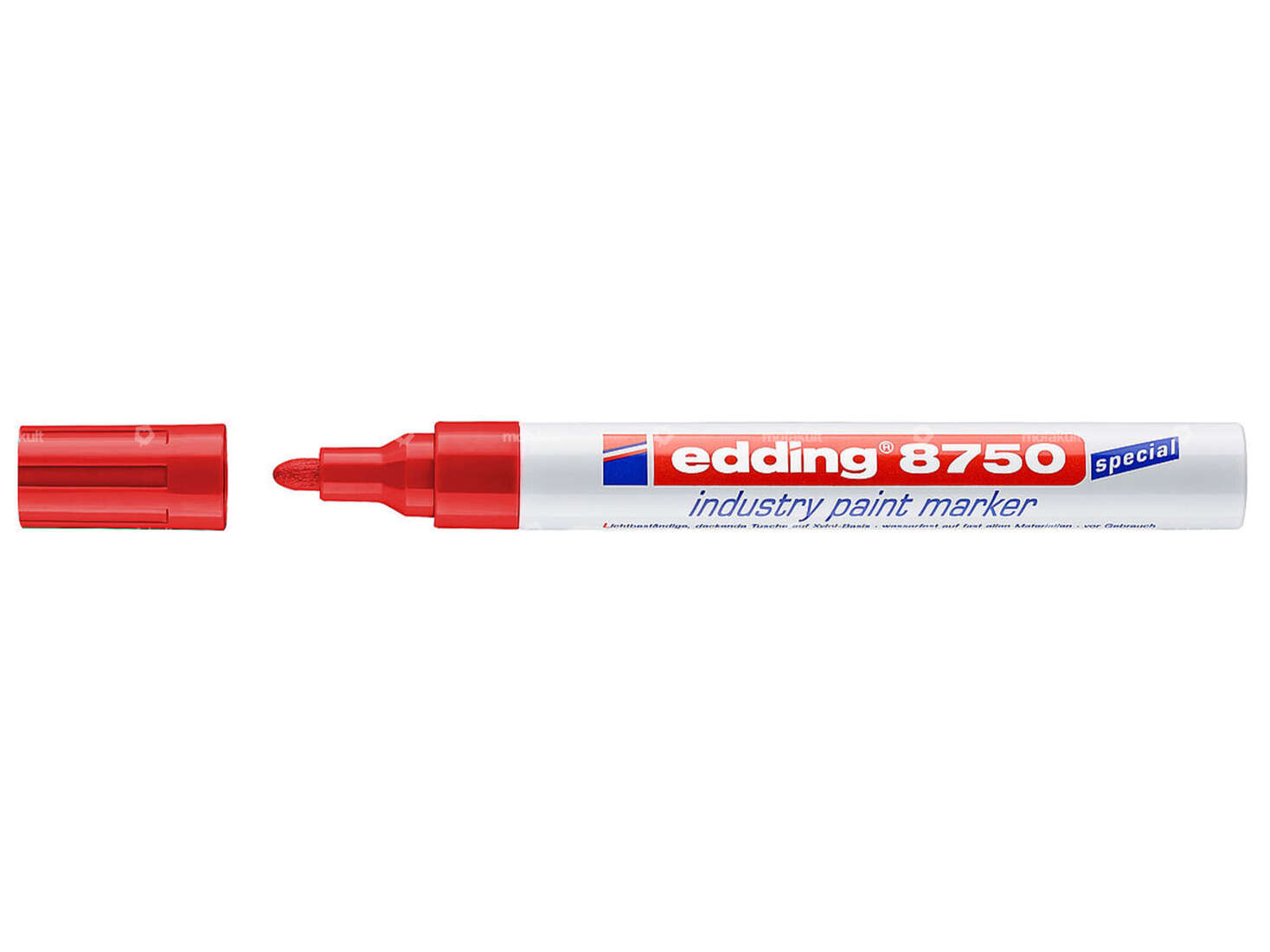 edding 8750 industrial paint marker 2 - 4 mm red Carousel Image 1