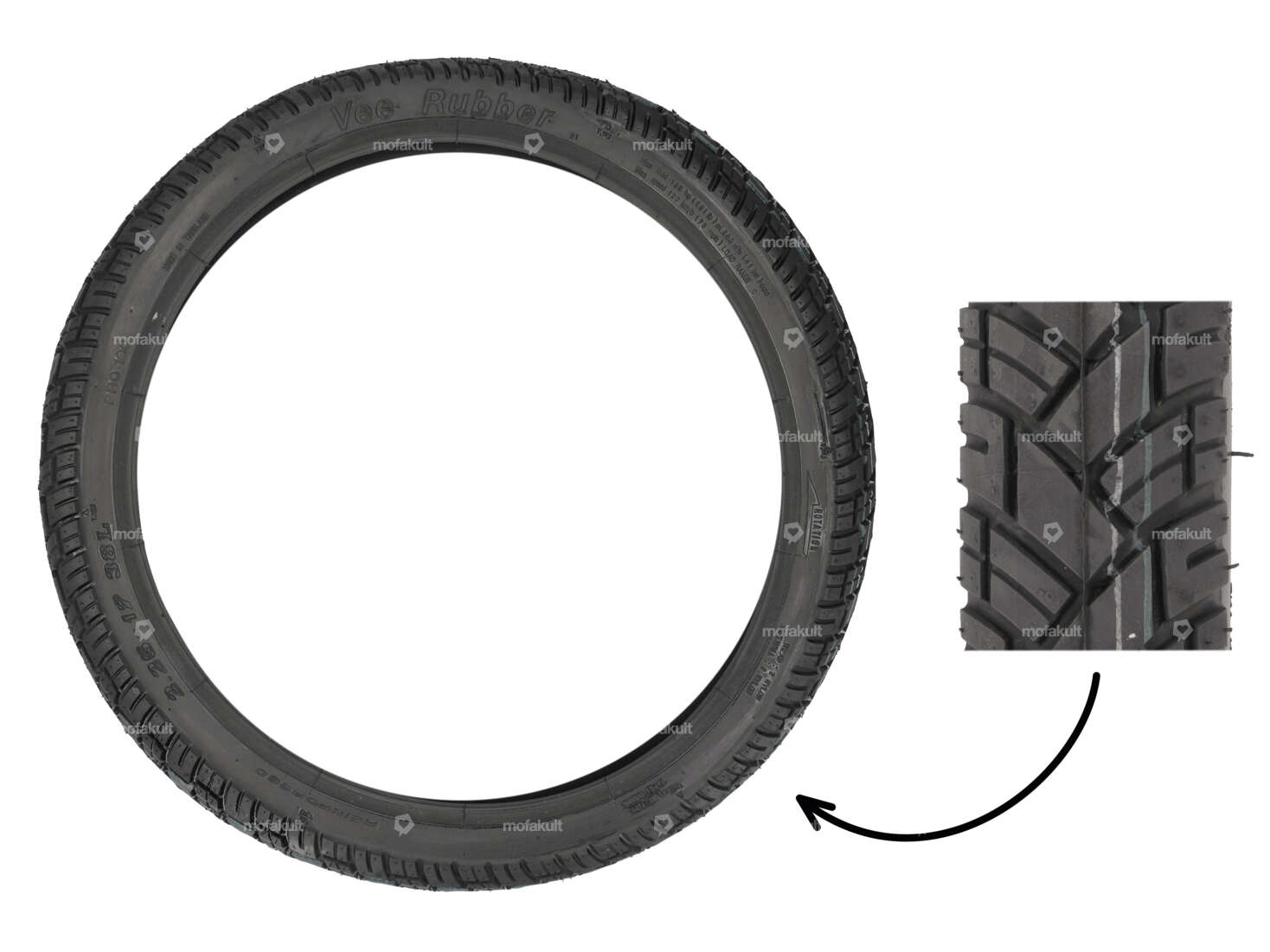 VeeRubber 2.25 x 17" tires VRM094 (V094) Allround Carousel Image 1