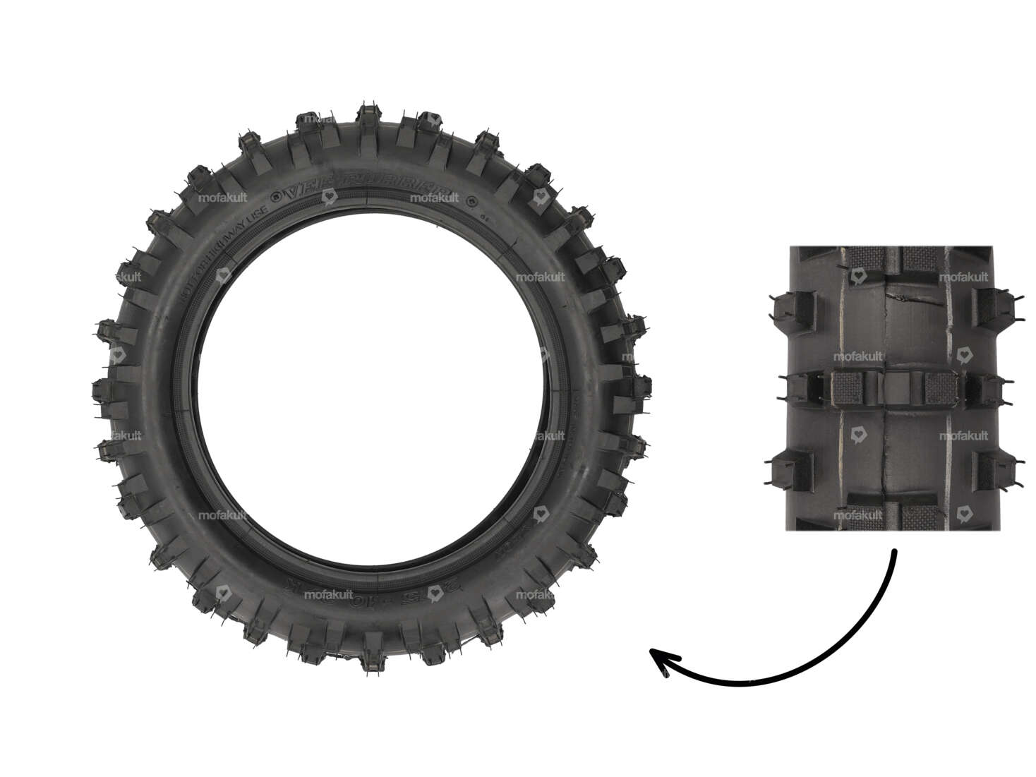 VeeRubber 2.75 x 10" tires VRM140 (V140) studs Carousel Image 1