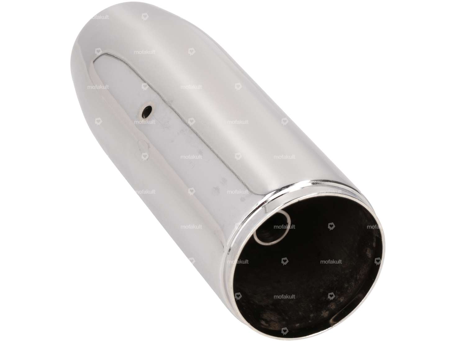 End piece exhaust cigar 60 mm chrome Carousel Image 2