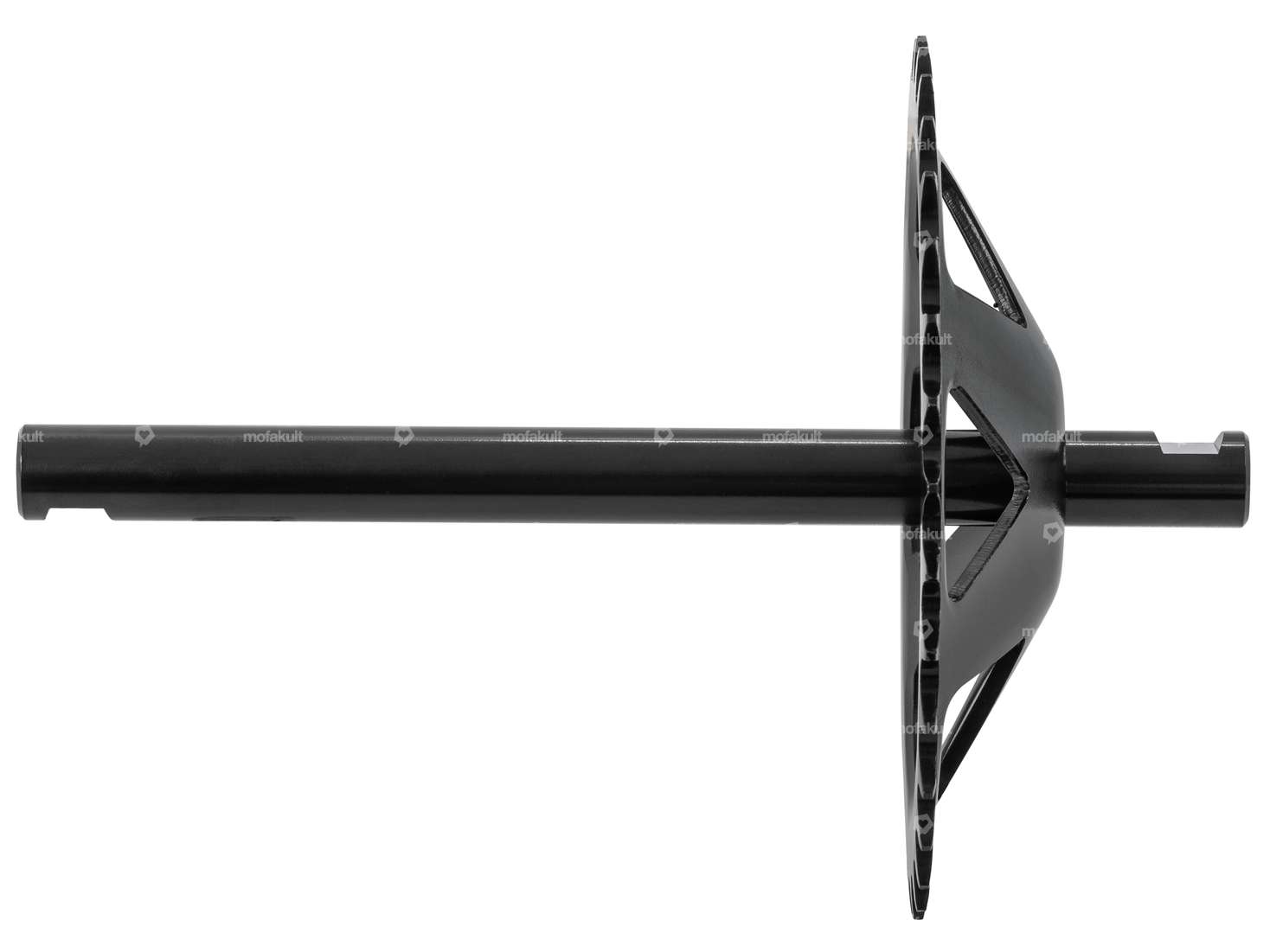 GPO pedal axle with rim 34 teeth black | Puch X30 Velux Carousel Image 3