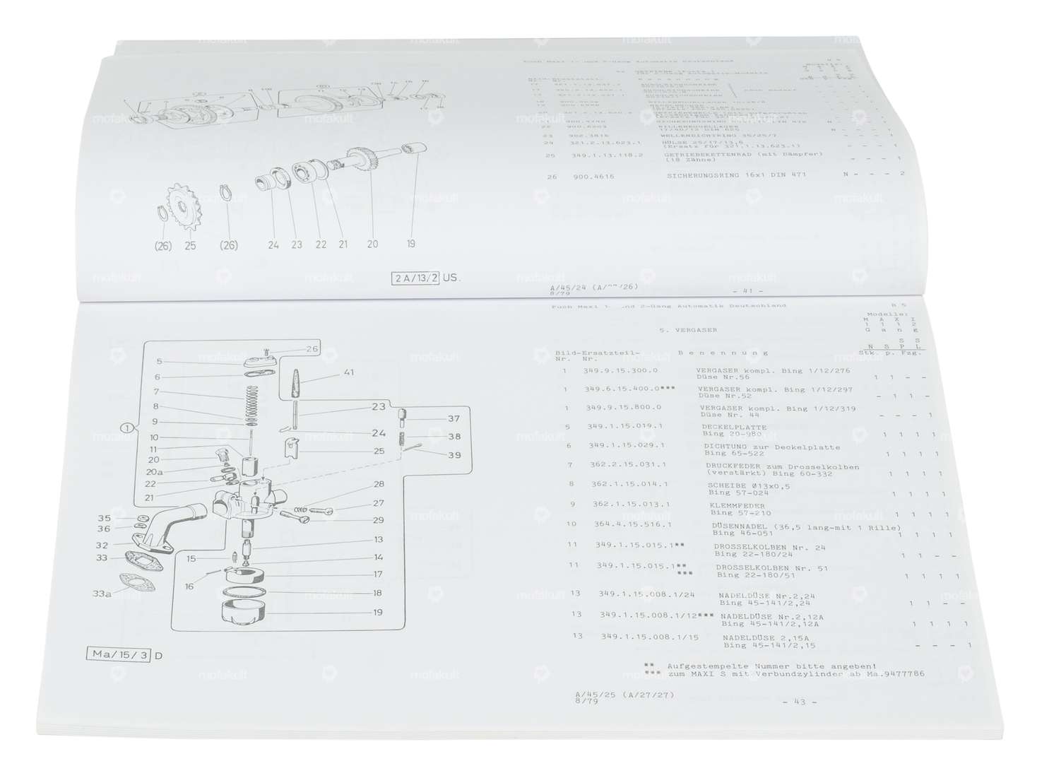Spare parts catalog | Puch Maxi N, S, S-Sport, SL (DE) Carousel Image 3