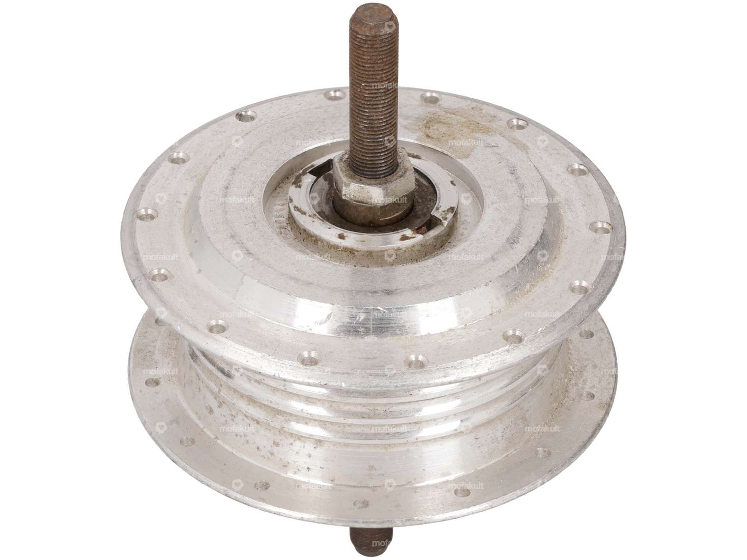LELEU front wheel hub incl. bearing & axle NOS | Kreidler Flory MF2 Carousel Image 2