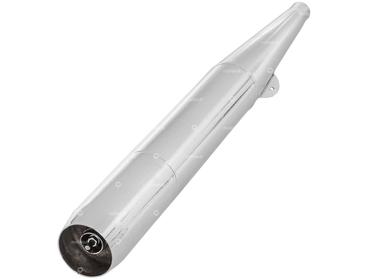 Exhaust cigar 28 mm chrome | Puch Maxi S, N / X30 NS, NL Carousel Image 4