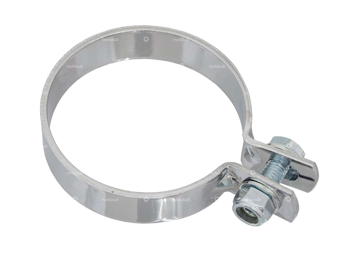 GPO exhaust clamp 70 mm chrome Carousel Image 2
