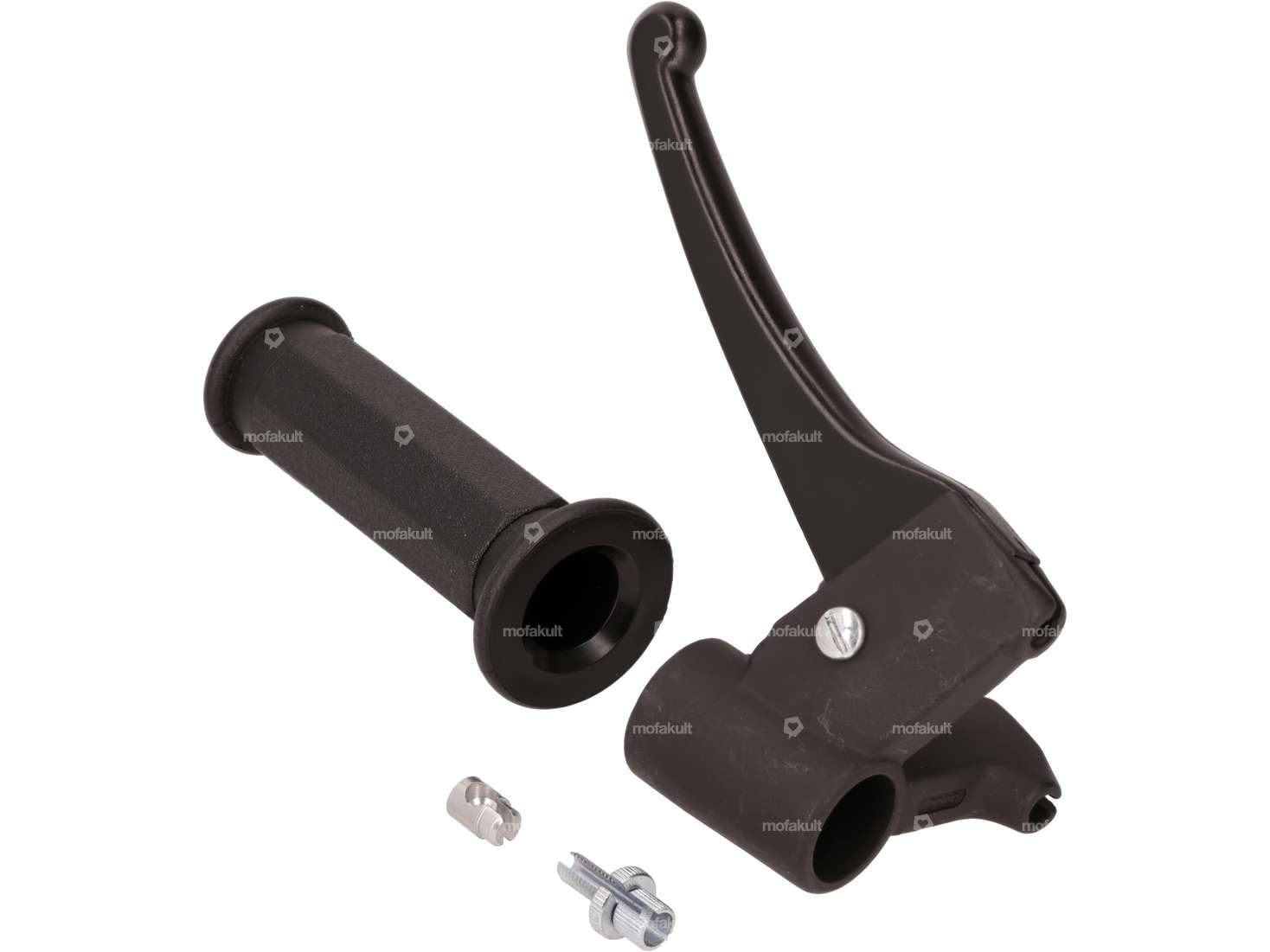 Domino brake lever set polygon black original | Piaggio Ciao PX, SI, Bravo Carousel Image 2