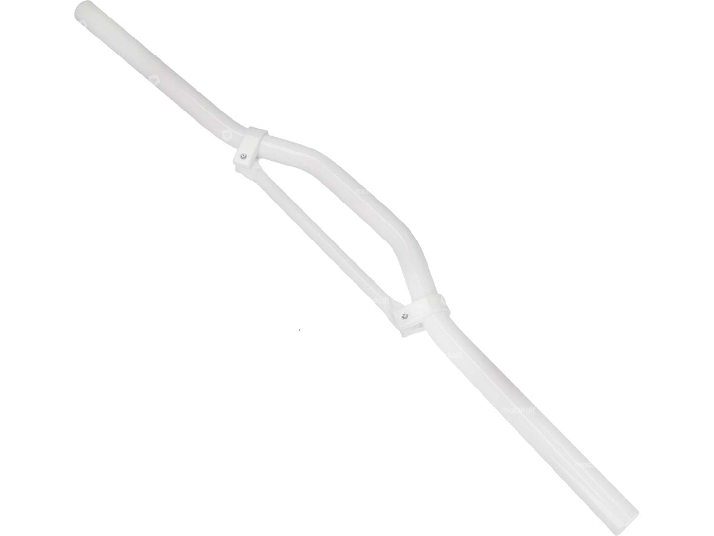 STR8 racing handlebar fork plate 7 cm / narrow aluminum white Carousel Image 2