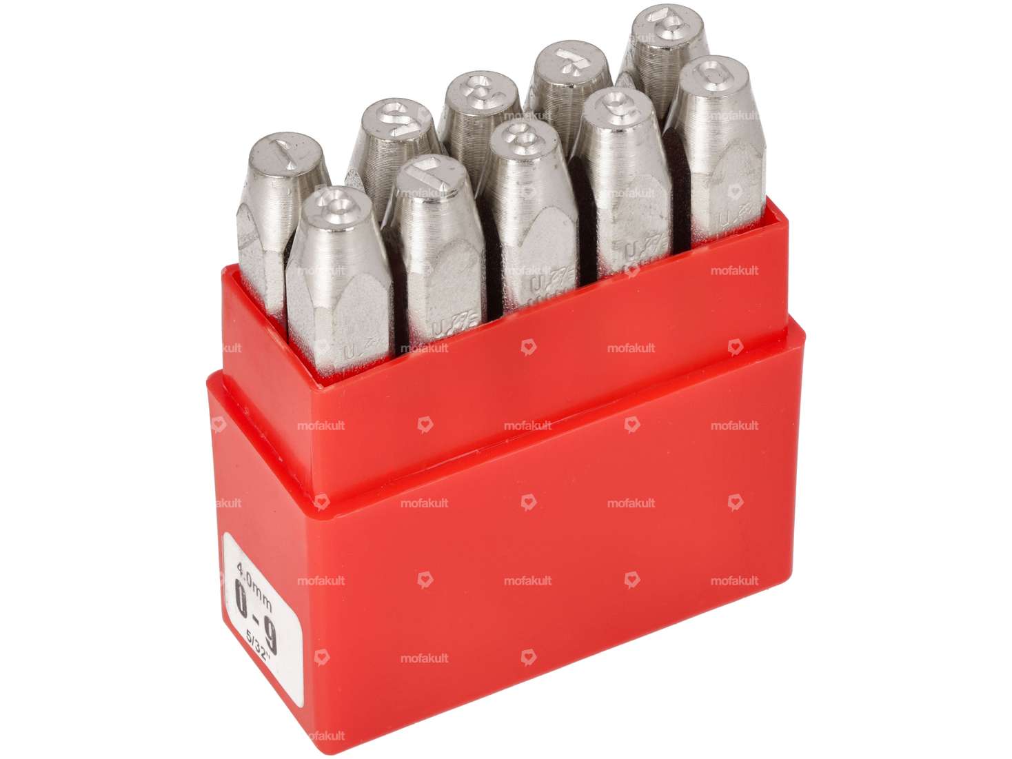 Impact number set 4 mm 10 pcs. Carousel Image 1