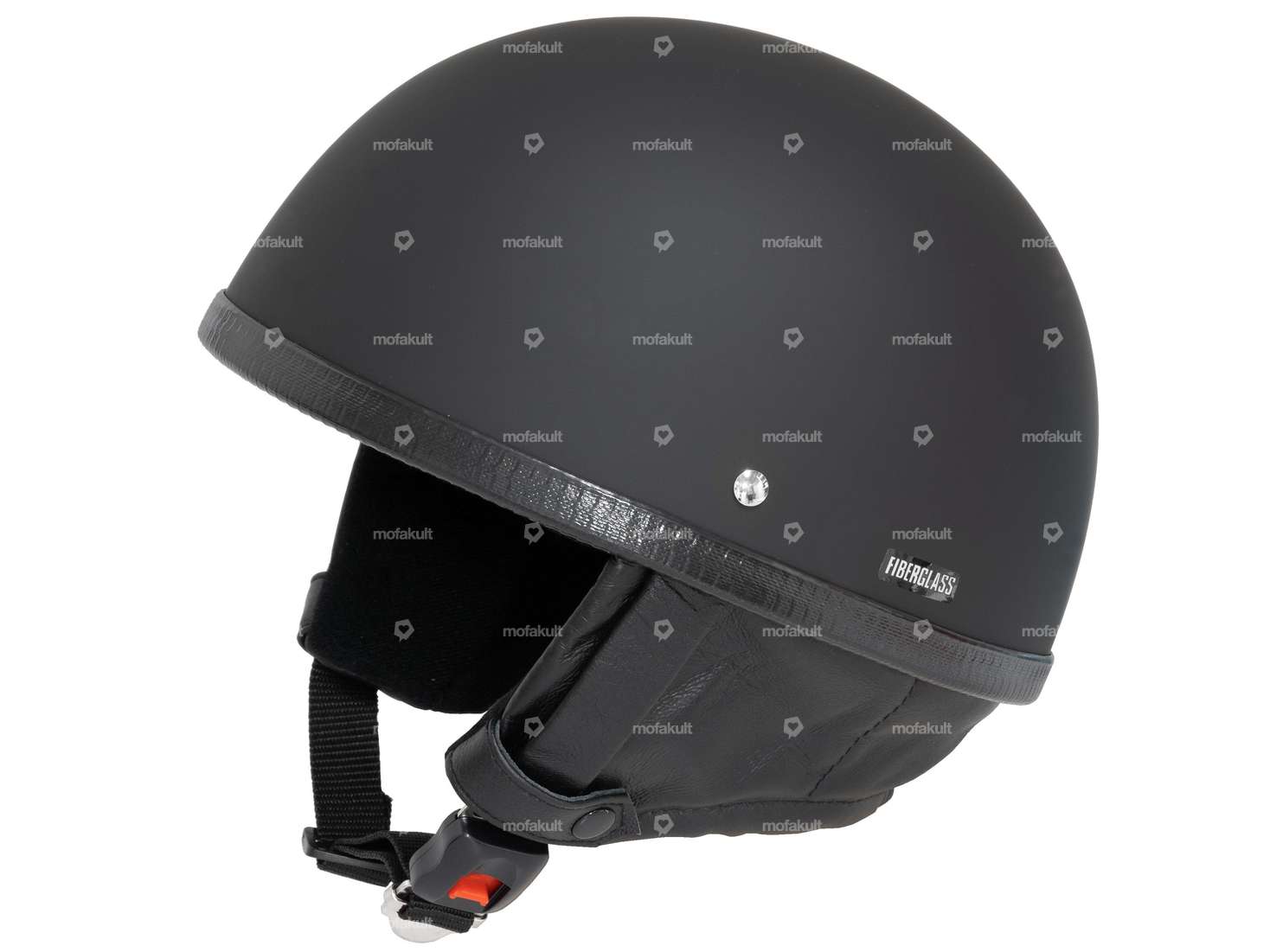 Pot helmet "Pot" black matt (S - XXL) Carousel Image 1