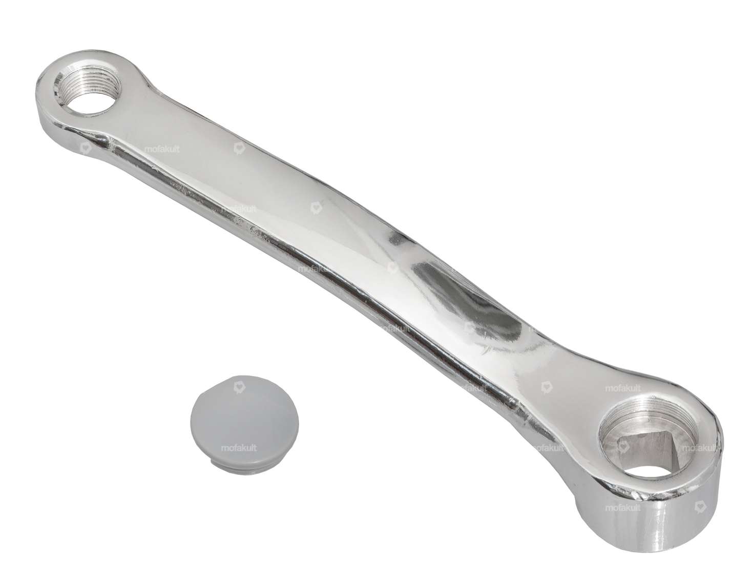 GPO pedal crank left square chrome | Pony (P8082) Carousel Image 1