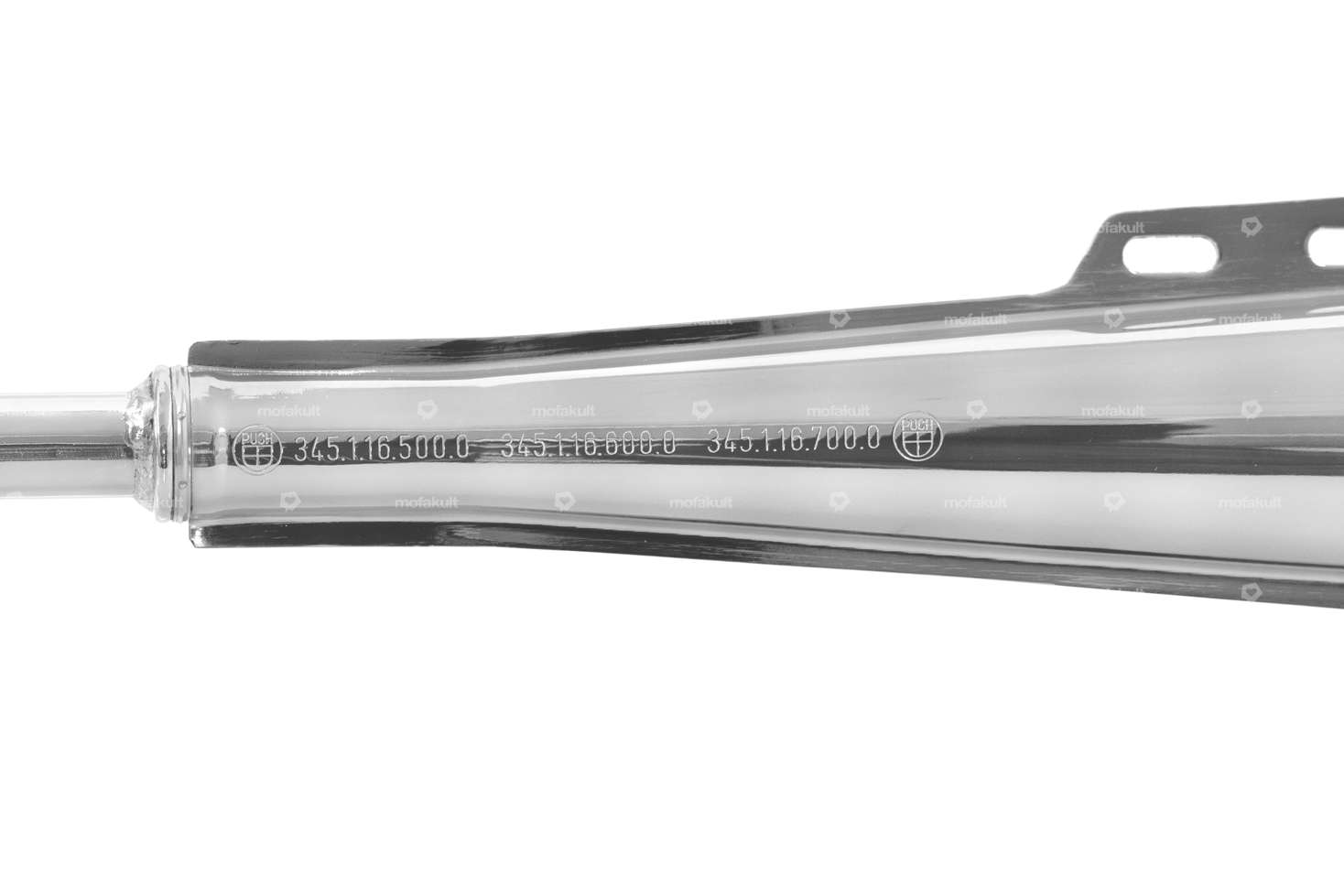 GPO exhaust 22 mm camouflaged 2-piece | Puch Supermaxi LG1, LG2 Carousel Image 2