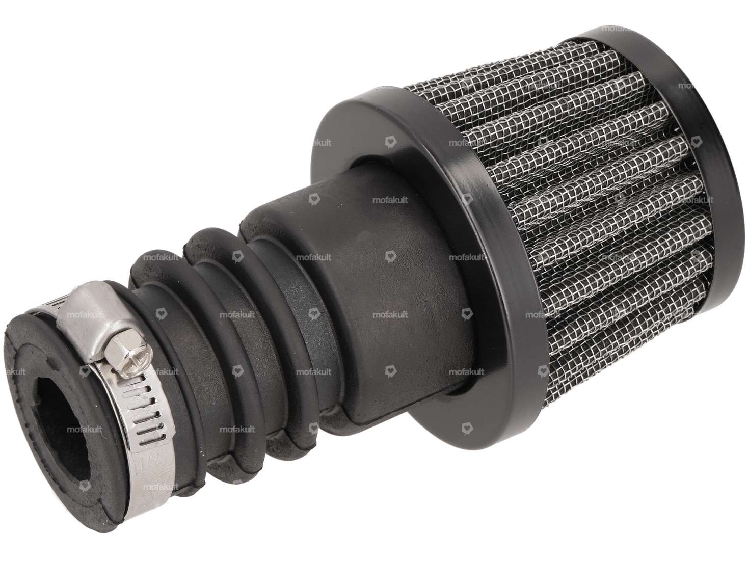 66HEROES Mushroom air filter grille black Ø=20 mm (Bing SRE) Carousel Image 1