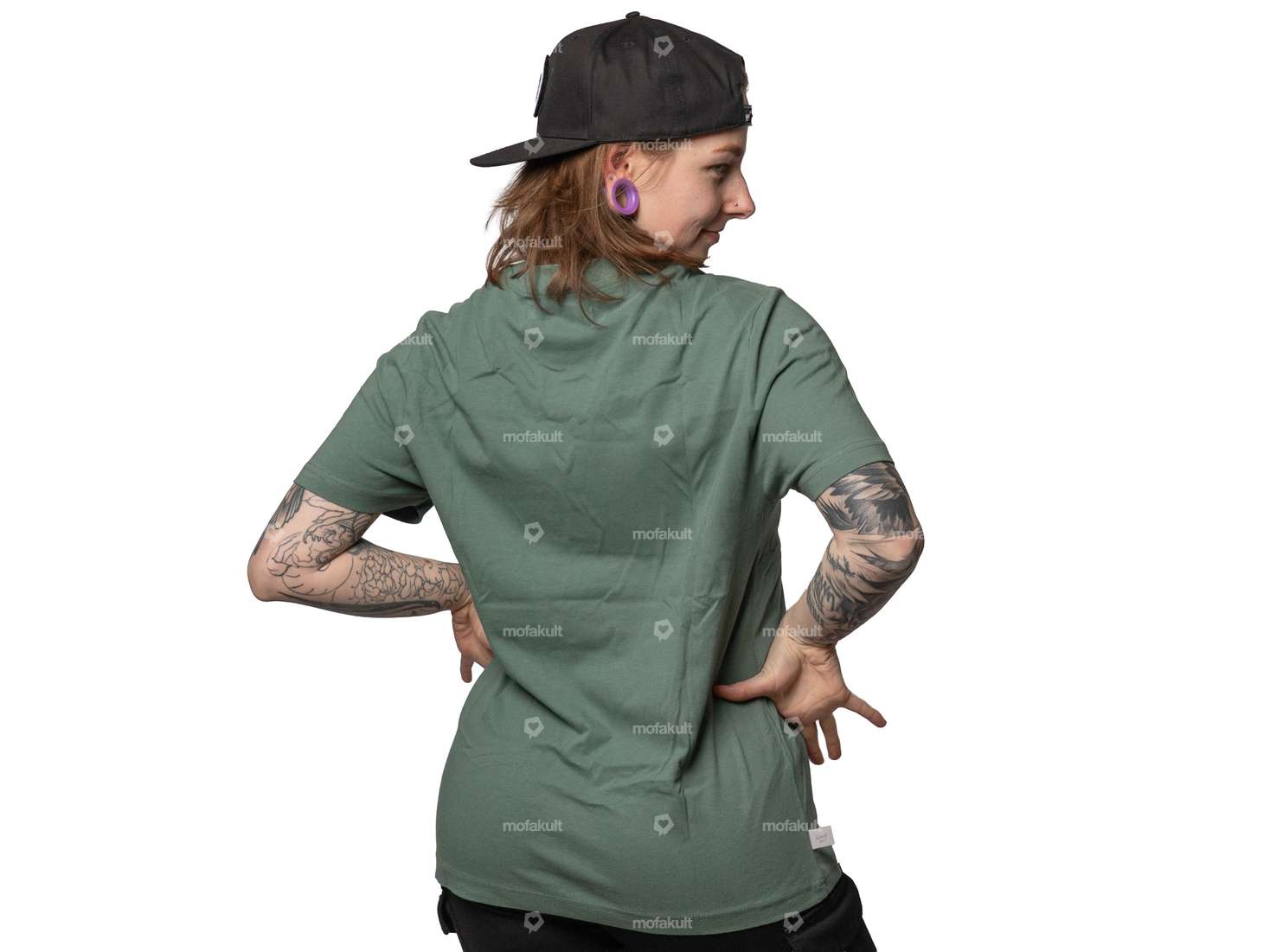 mk-Merch T-shirt "Maxi Tuning" petrol Carousel Image 3