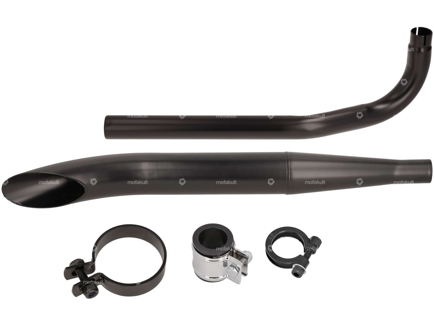 Exhaust set Sidepipe Ø 32 / 60 mm black | Sachs 503 Carousel Image 1