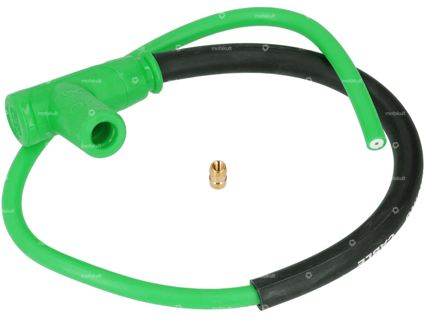 Stage6 ignition cable incl. spark plug connector green Carousel Image 1