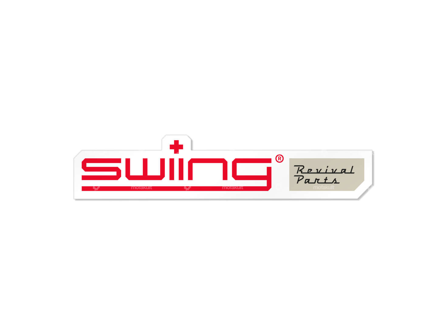 Sticker "swiing® revival parts" 90 x 19 mm Carousel Image 1