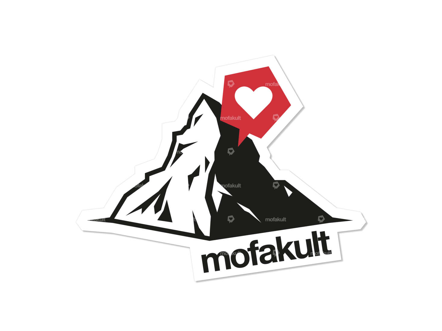 Sticker "mofakult Matterhorn" 50 x 33 mm Carousel Image 1