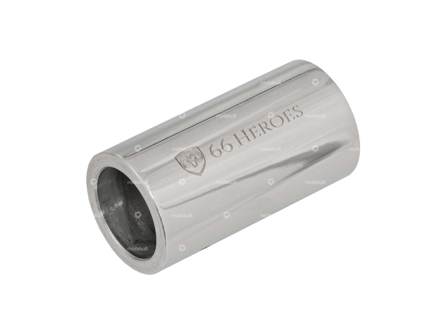 66HEROES Distance tube pedal axle 44 mm Inox | Piaggio Ciao Carousel Image 1