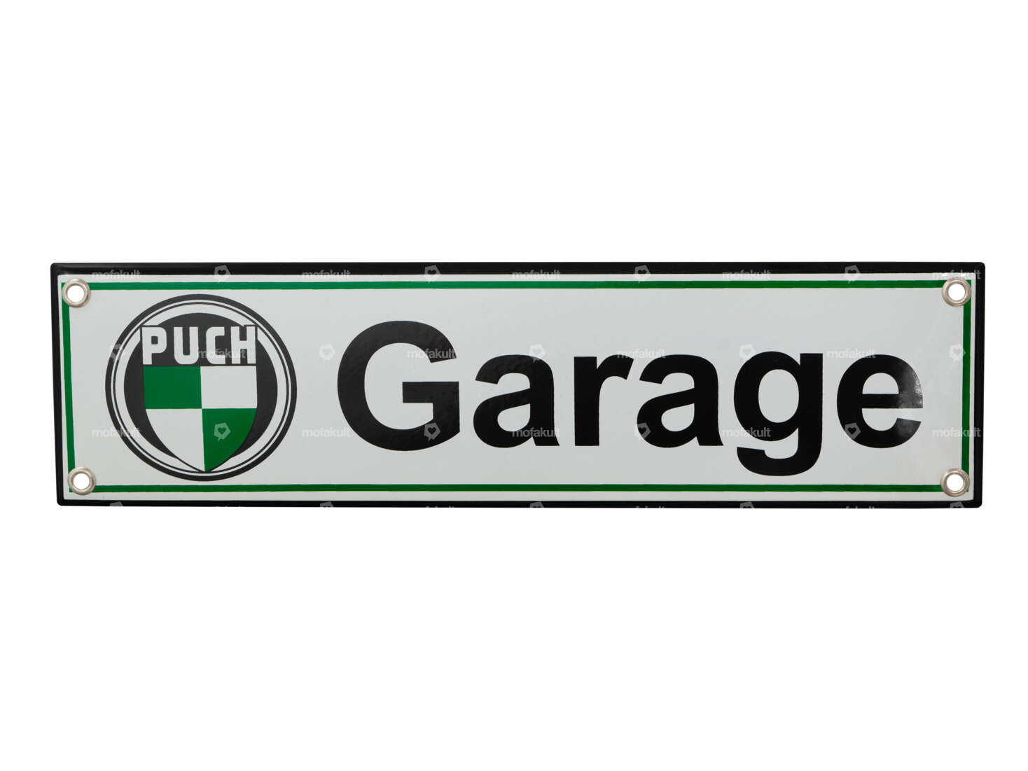 Enamel sign "Puch Garage" 30 x 8 cm Carousel Image 1
