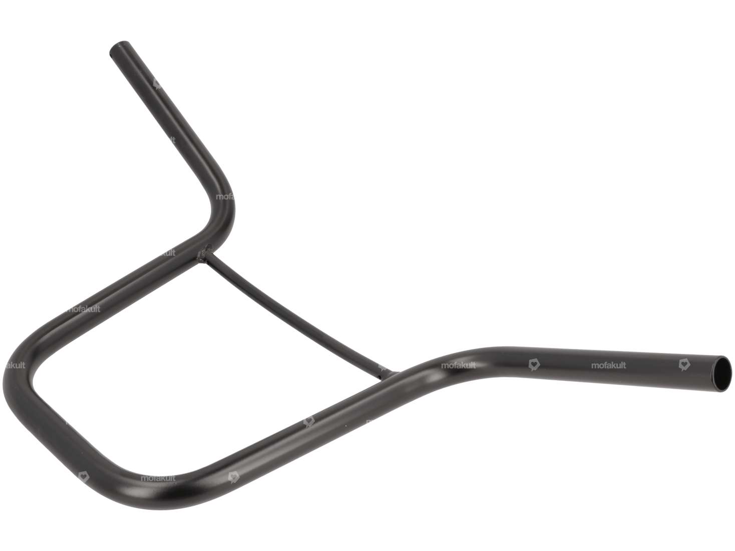Handlebar fork plate 30 cm curved with strut black Carousel Image 2