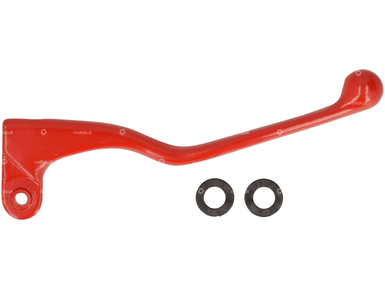 Domino brake lever right long aluminum red NOS Carousel Image 1