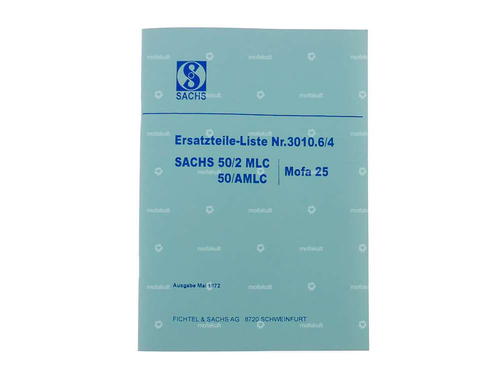 Spare parts list | Sachs 50/2 MLC, 50/AMLC engines Carousel Image 1
