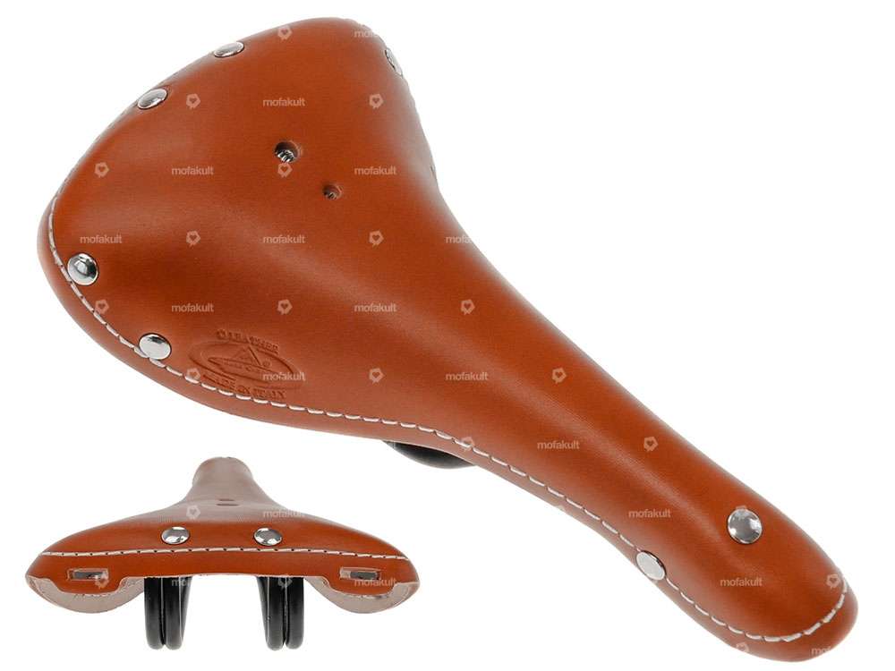 Saddle leather vintage light brown Carousel Image 1