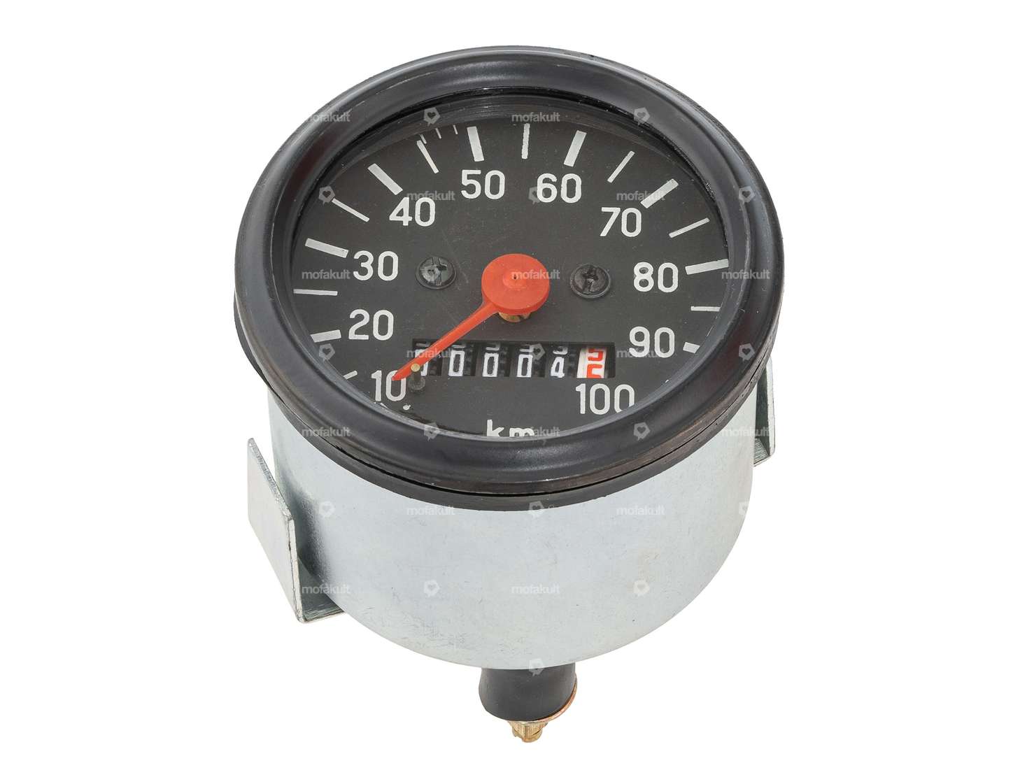 Speedometer 100 km/h Ø 60 mm with illumination black Carousel Image 1