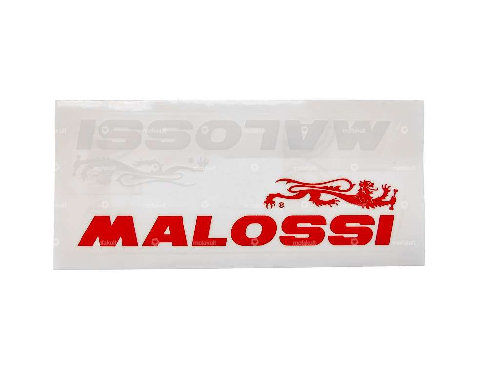 Sticker "Malossi" red / white 60 x 14 cm Carousel Image 1