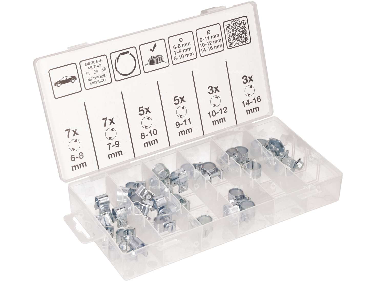 BGS screw clamp assortment 6 - 16 mm 30 pcs. Carousel Image 1