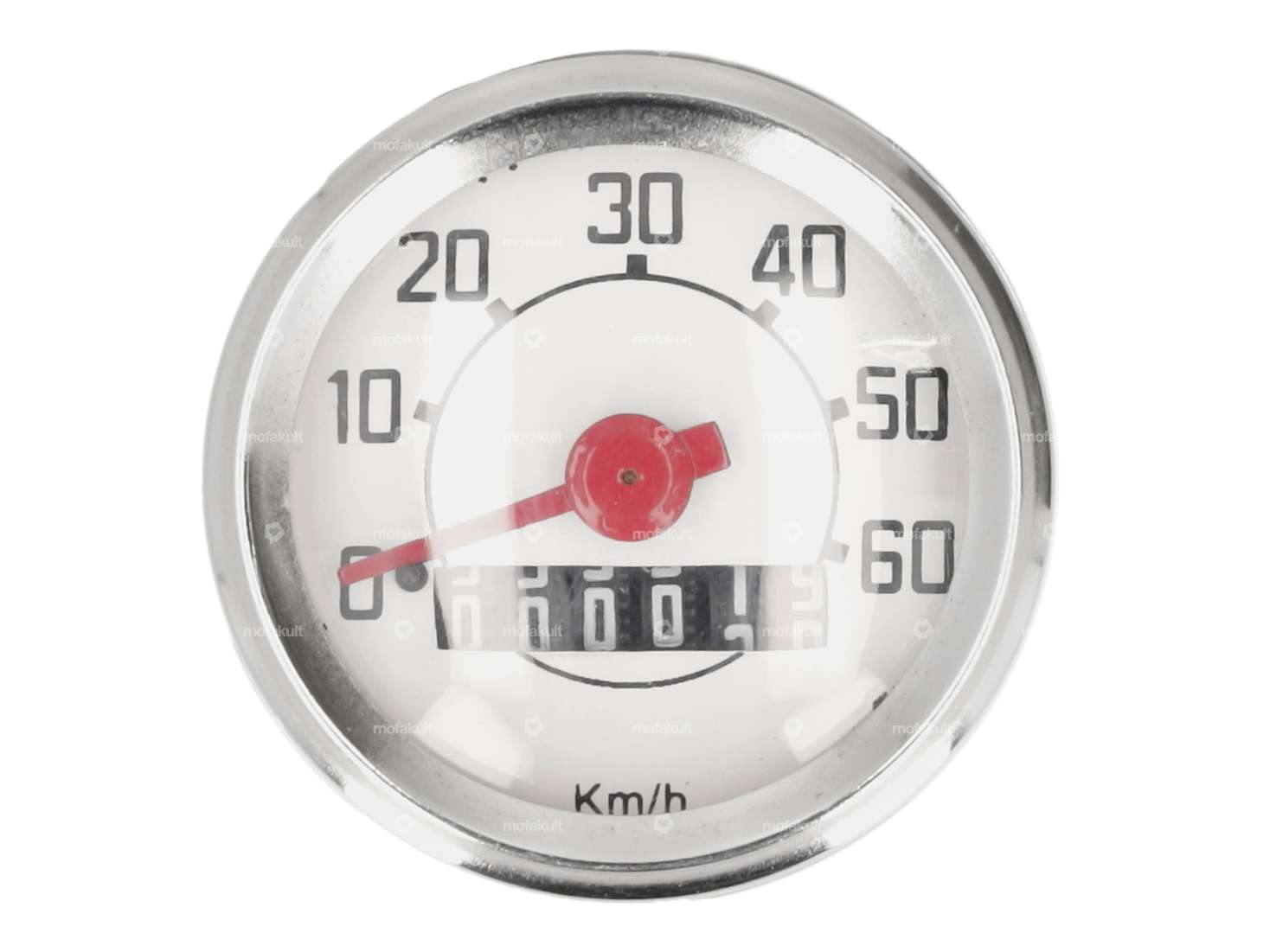 Speedometer 60 km/h Ø 48 mm Veglia replica | Piaggio Ciao, SI, Bravo, Boxer Carousel Image 2