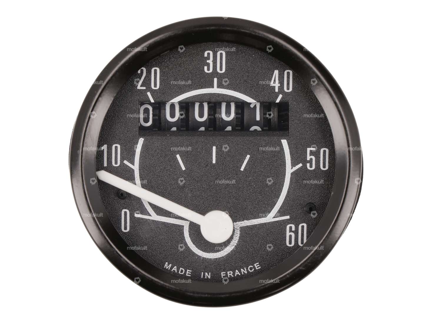 Transval speedometer 60 km/h Ø 48 mm black Carousel Image 3