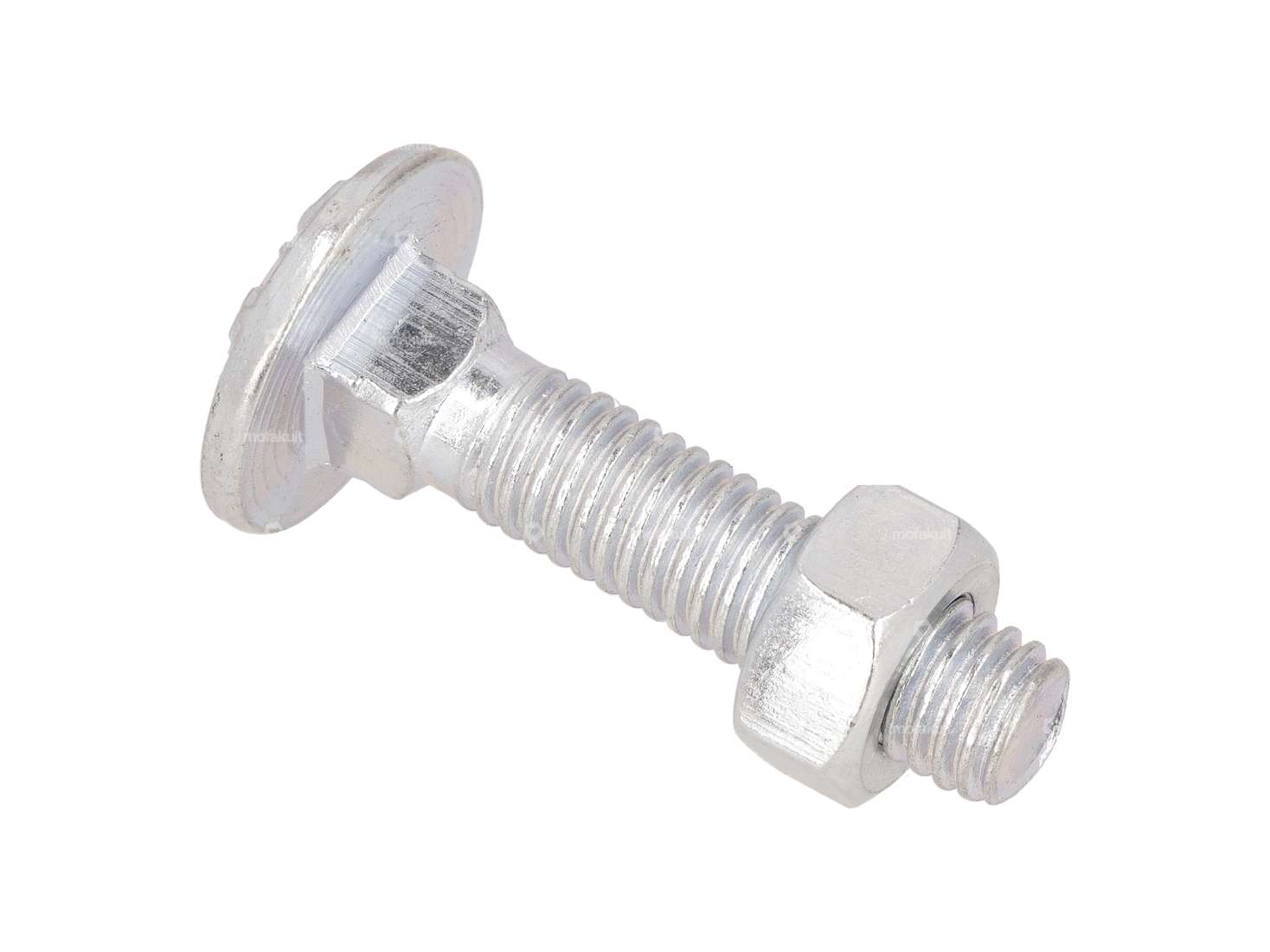 Screw M8x40 carriage bolt galvanized with nut Carousel Image 2