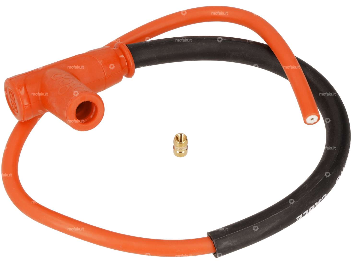 Stage6 ignition cable incl. spark plug connector orange Carousel Image 1