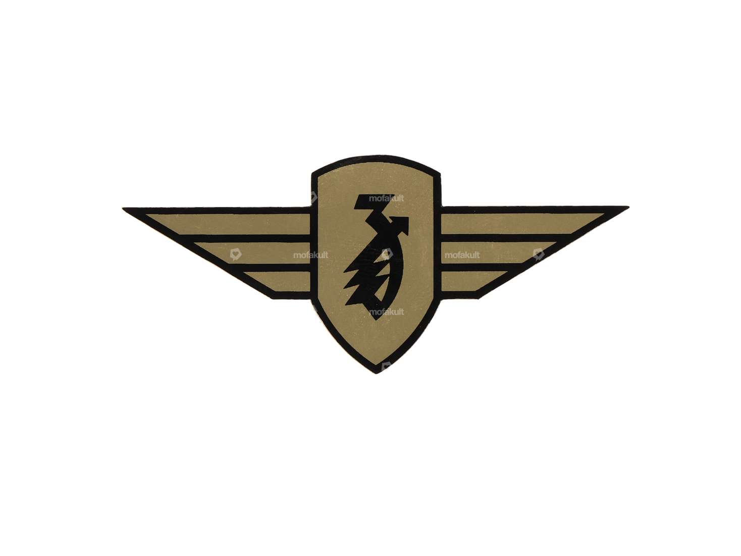 swiing® revival Fender Decal “Zündapp Wings” Gold / Black | Zündapp Carousel Image 1