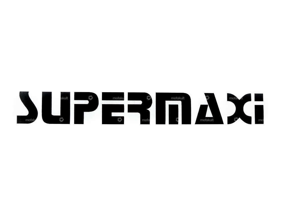 Sticker "SUPERMAXI" 112 x 15 black Carousel Image 1