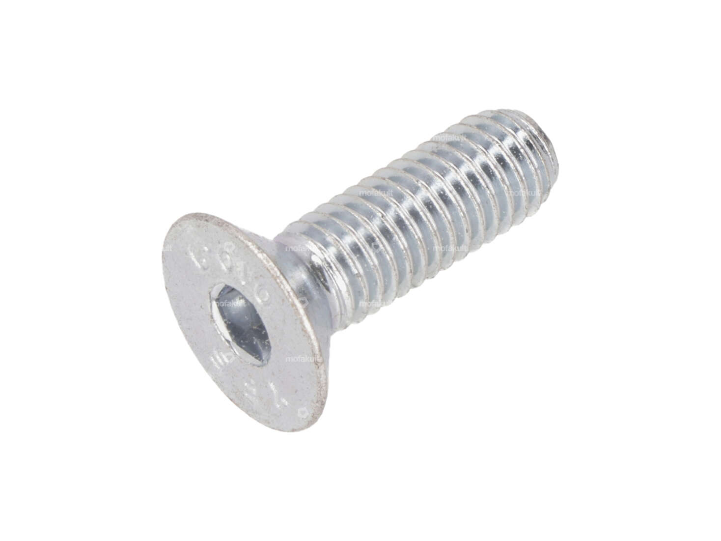 Screw M8x25 countersunk head hexagon socket, galvanized (10.9 strength) Carousel Image 1