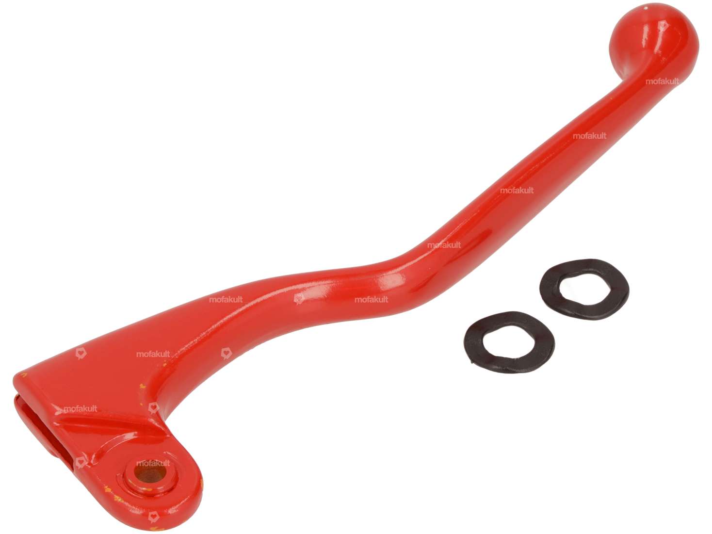 Domino brake lever right long aluminum red NOS Carousel Image 2