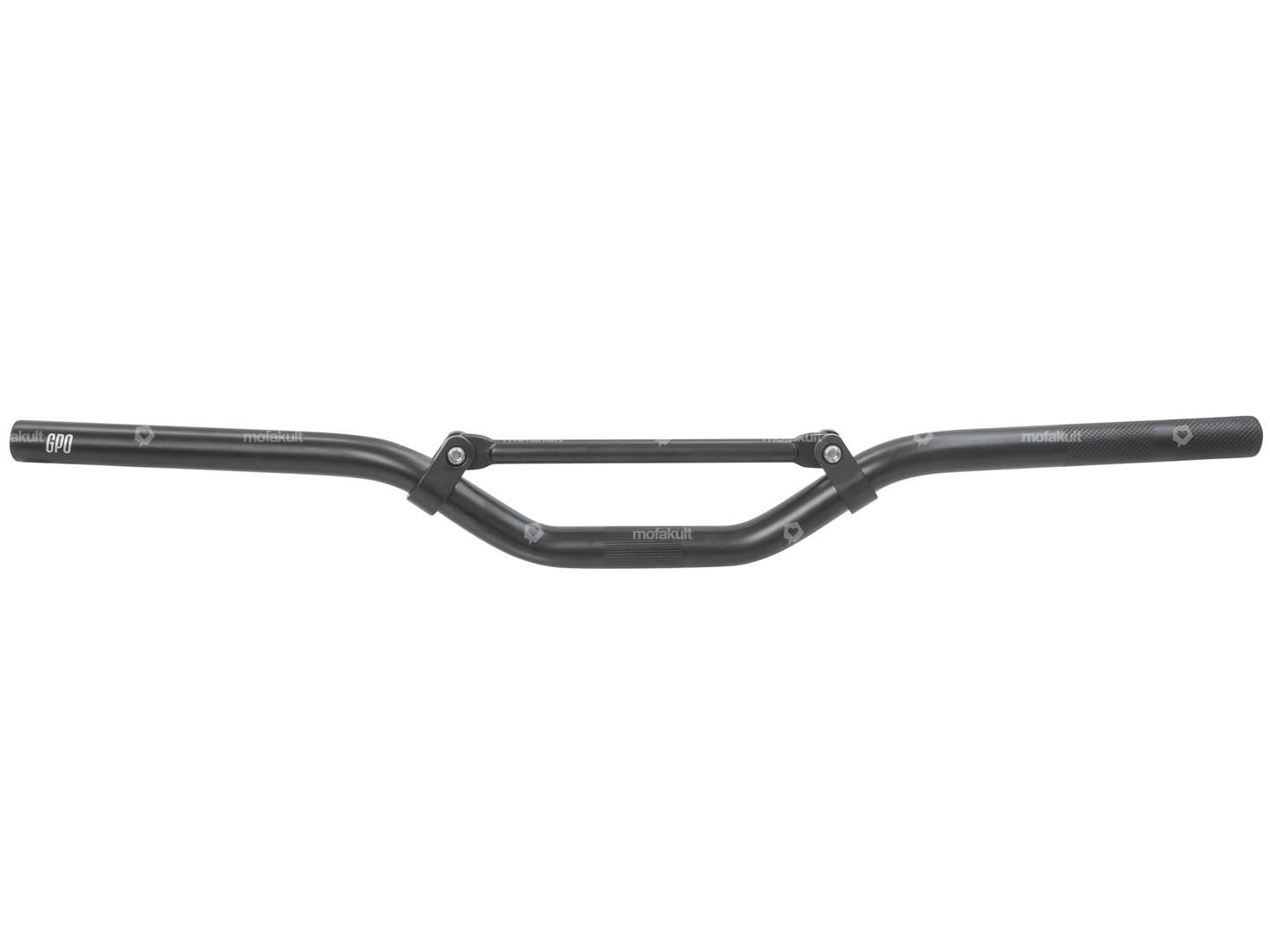 GPO racing handlebar fork plate 7 cm aluminum black matt Carousel Image 1