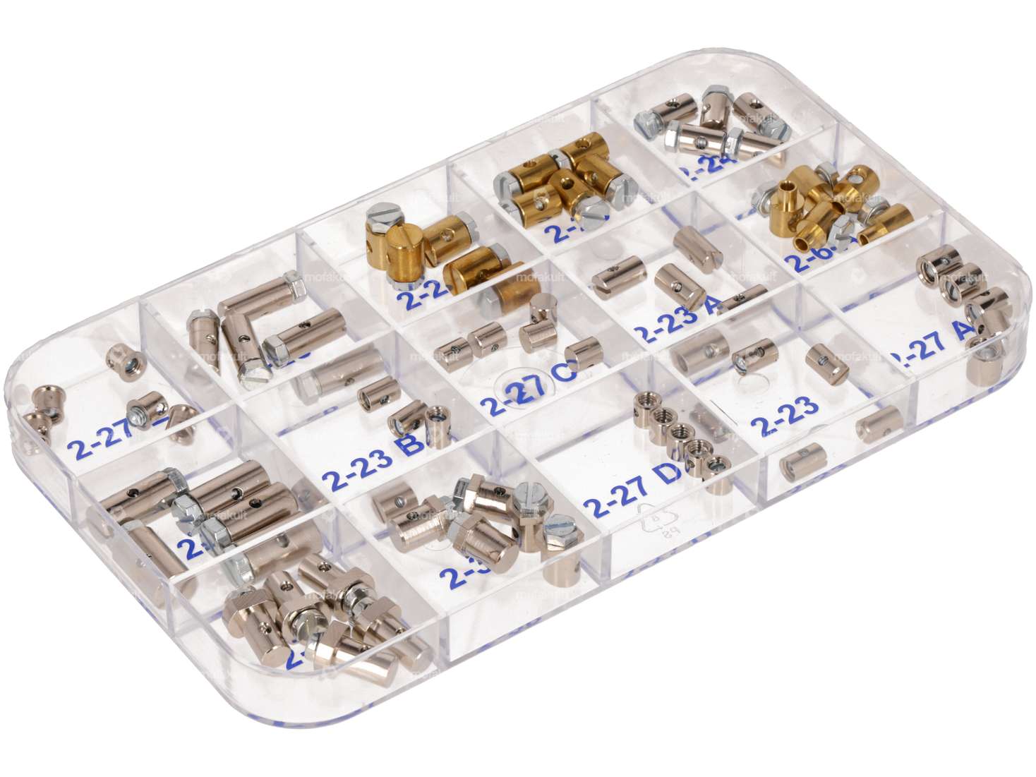 Set of cable clamps 75 pcs. Carousel Image 1