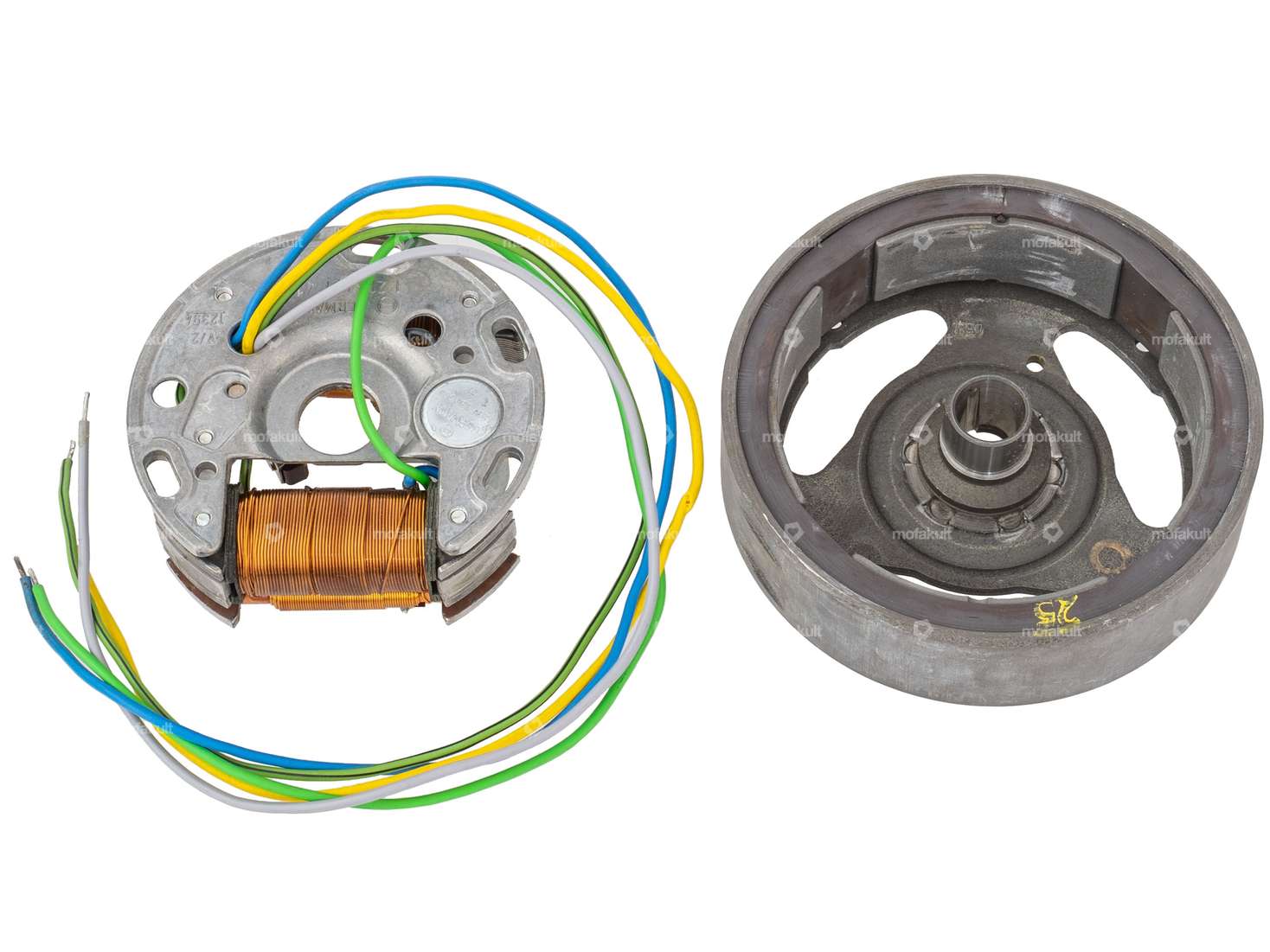 Ignition clockwise external ignition coil / additional light coils 6V 22-5 / 10W NOS Carousel Image 2
