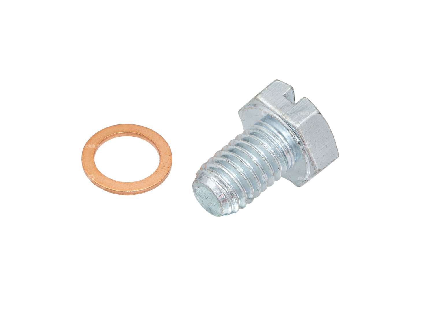 swiing® revival M8x12 oil drain plug & copper ring | Puch E50, Z50 Carousel Image 1
