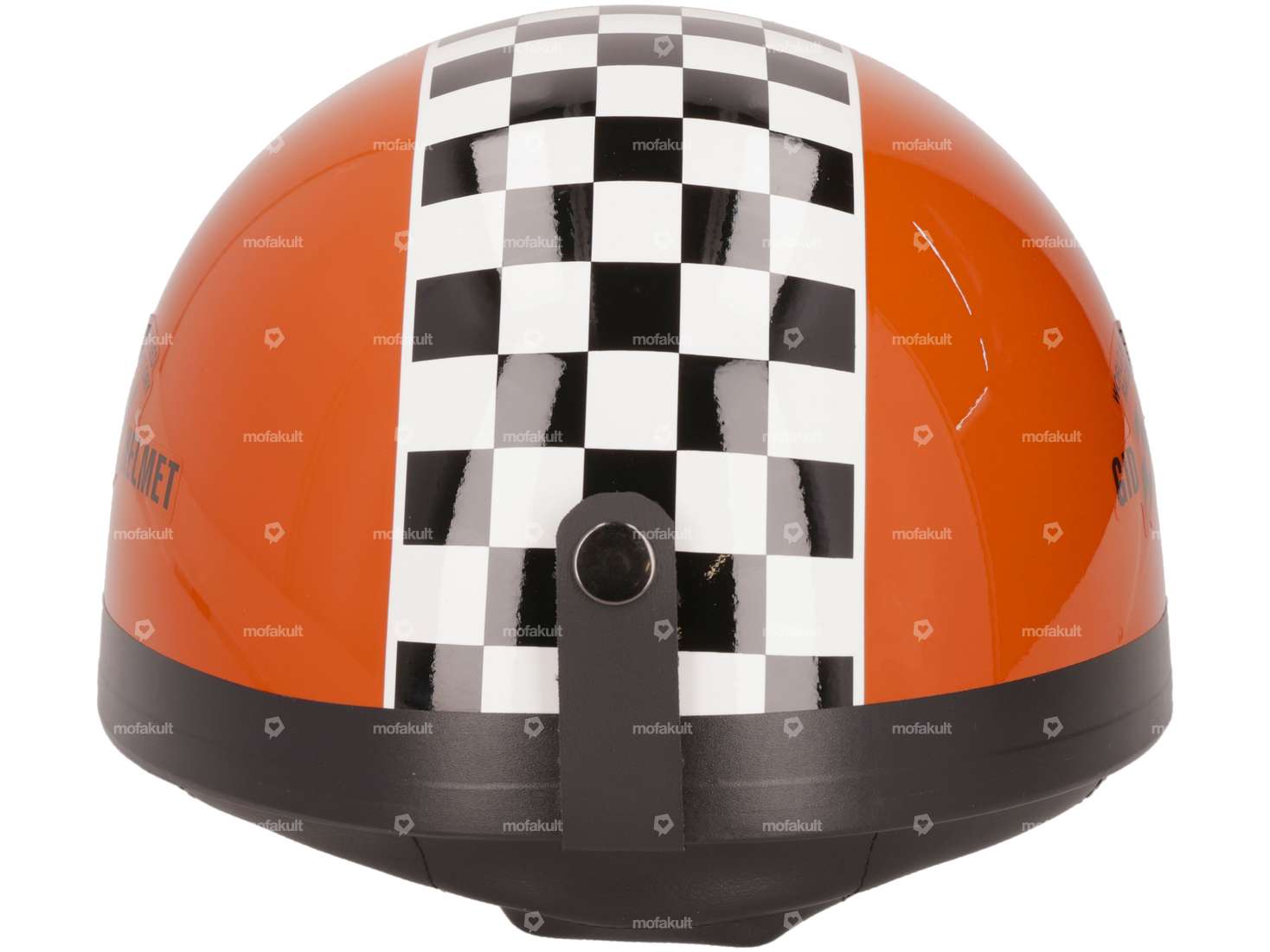 Cup helmet orange with target flag Carousel Image 3