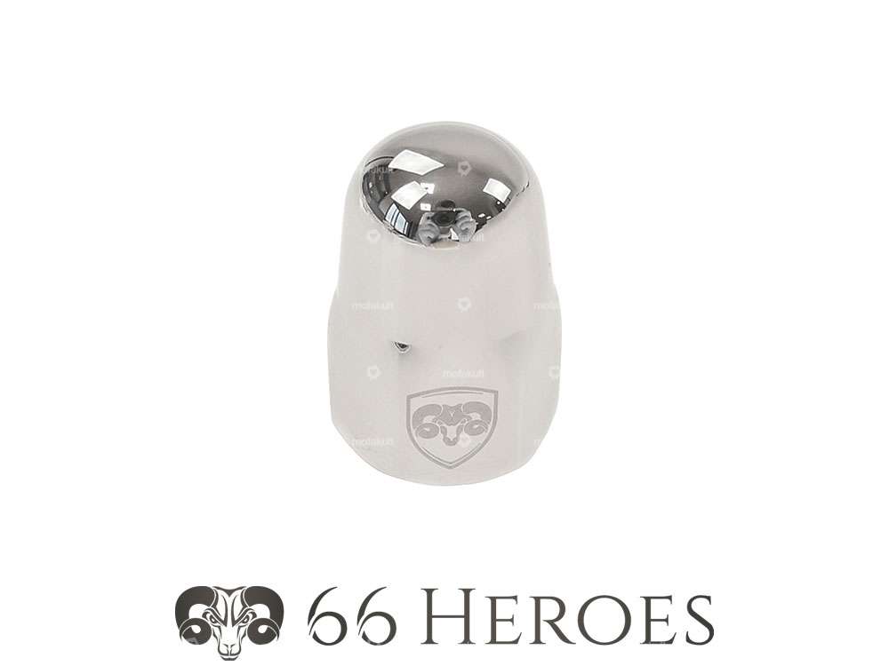 66HEROES cap nut M12x1 stainless steel polished Carousel Image 2