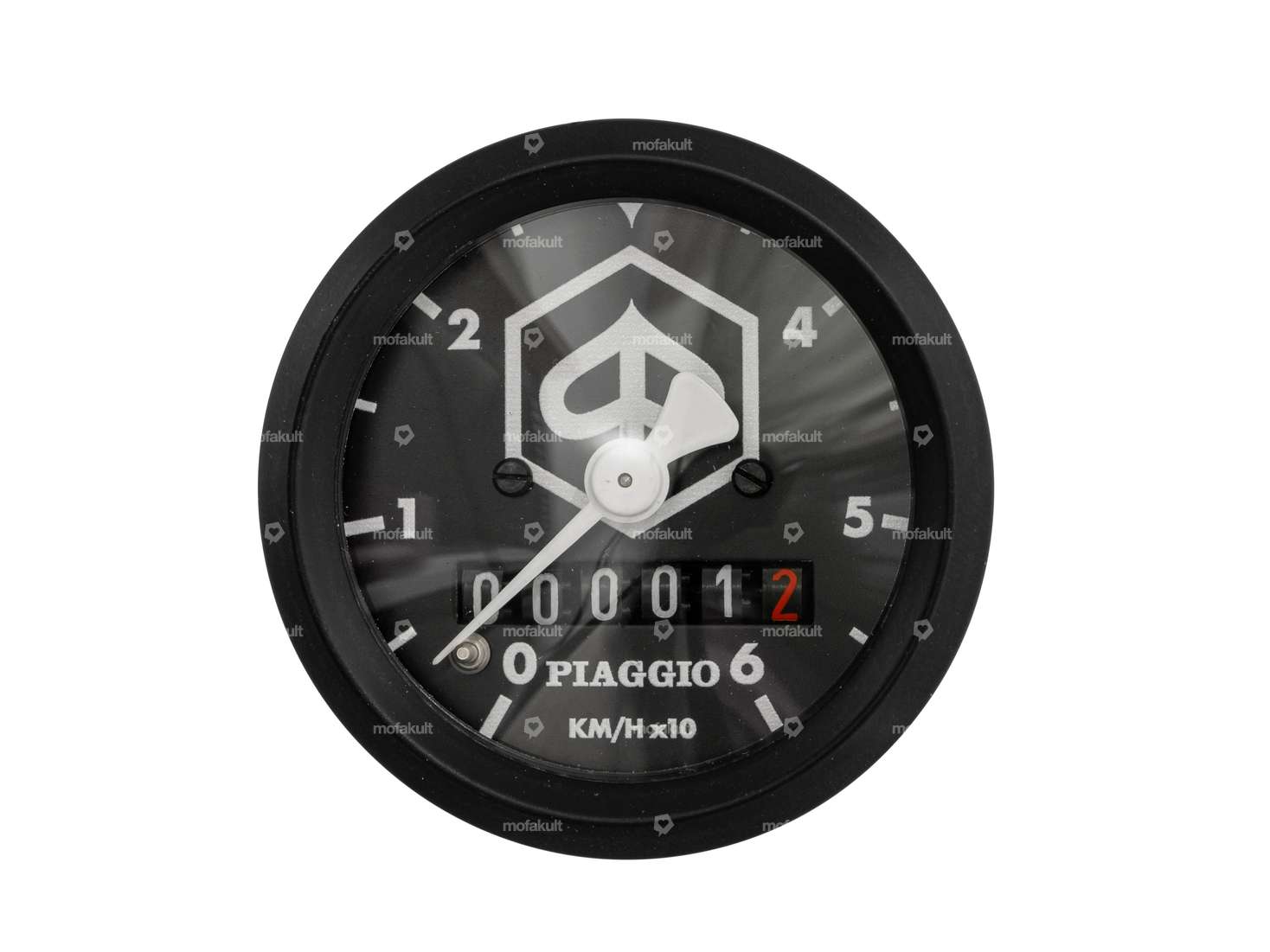 66HEROES Speedometer "Piaggio" 60 km/h Ø 48 mm | Piaggio Ciao, SI, Bravo, Boxer Carousel Image 2