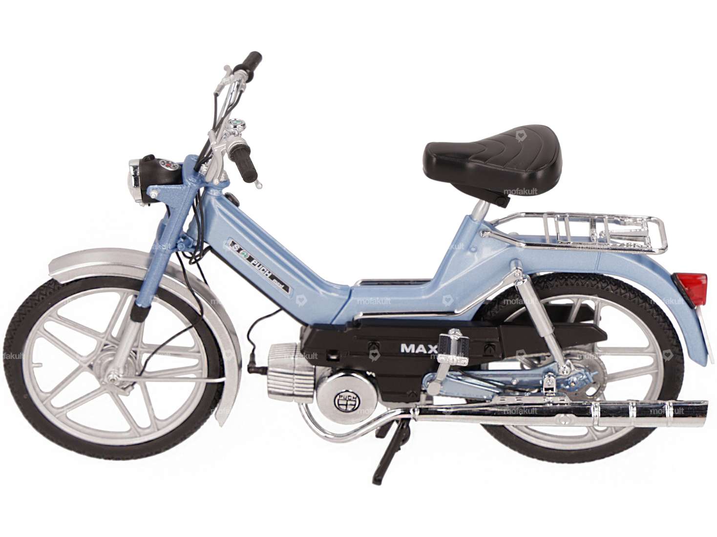 Puch Maxi S light blue miniature model 1:10 (1A-quality) Carousel Image 1