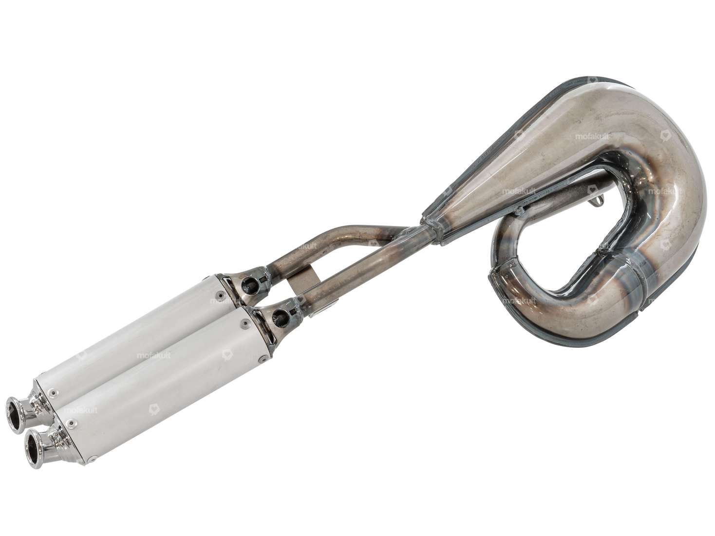 TECNO Circuit double silencer exhaust | Tomos A3, A35 Carousel Image 3